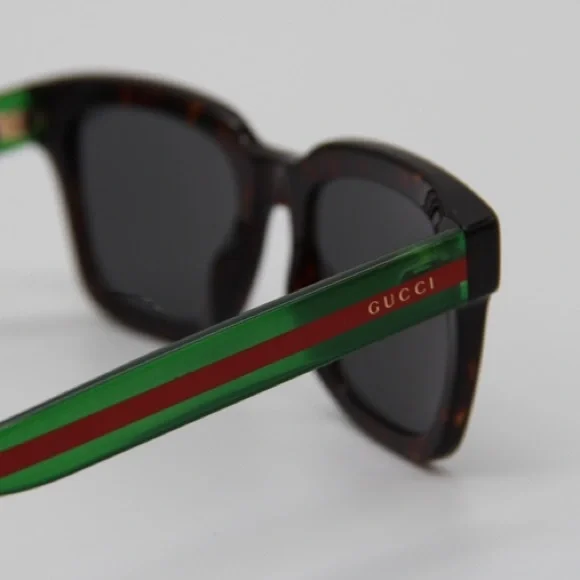 NEW GG0001SN 003 UNISEX SUNGLASSES GUCCI GG0001SN HAVANA GREEN - Picture 7 of 13